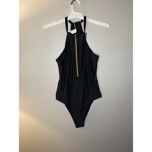 BIKINX One Piece Bathing Suits NWT Swimsuit Best Tummy Control Swimwear M Zip Up